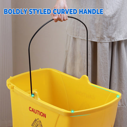 32L Wringer Mop Bucket with Mop Sturdy PP Material for Home Floor Cleaning Use