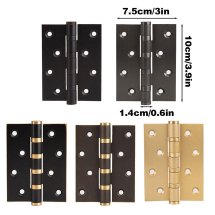 Flat Door Hinge 4 Inch Silent Bearing Hinge Stainless Steel Hardware for Cabinet