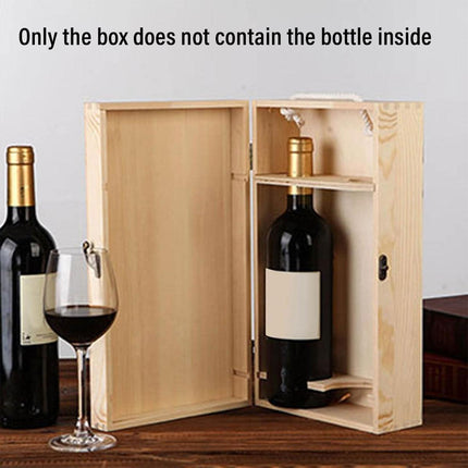 6pcs Red Wine Wooden Gift Box Packaging Storage Box for Wine Bottle Gifts