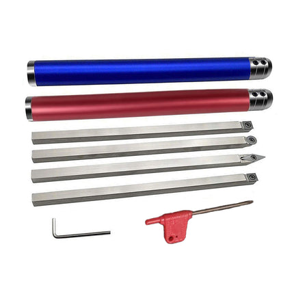 8PCS Wood Lathe Turning Tool Set High Speed Steel For Woodworking Craft Durable