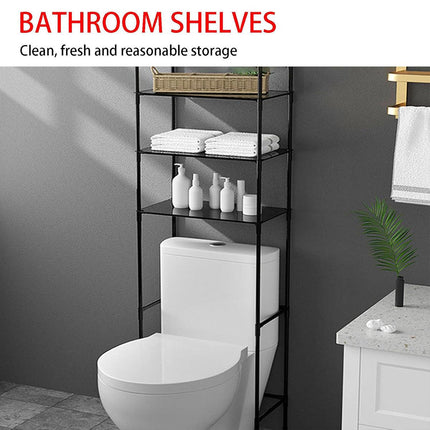 Bathroom Rack Over Toilet Washing Machine Shelf Storage Organizer Stand Unit