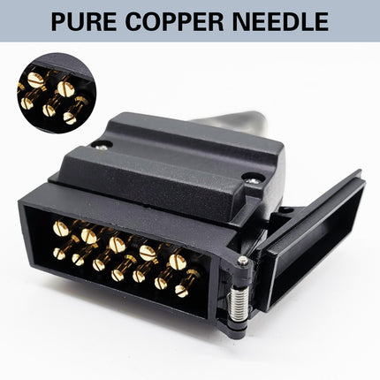 12 Pin Trailer Plug Heavy Duty Weatherproof for Caravan Truck Boat Tow Vehicle