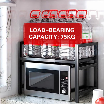 Retractable Home Double Layer Oven Rack Heat Resistant Durable Space Saving