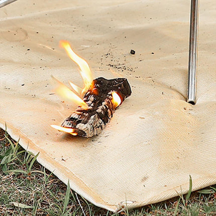Outdoor Camping Fireproof Cloth Flame Retardant High Temp Fiberglass Mat