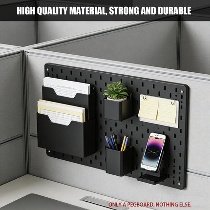 Acrylic Pegboard Shelf Wall Mounted Storage Display Rack Home Office Daily Use
