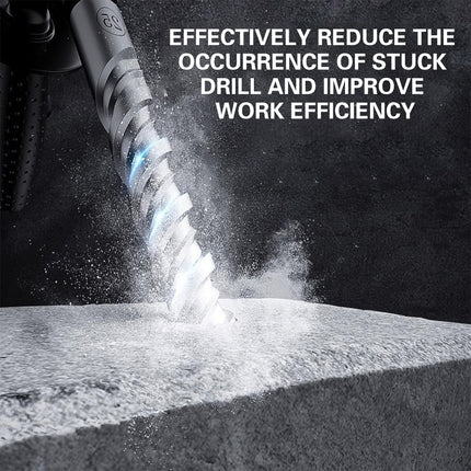 11PCS Round Shank Impact Hammer Drill Bits Durable Concrete Brick Stone Drilling