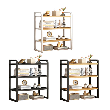 3-Tier Adjustable Desktop Storage Rack Space Saving Sturdy for Office Home Use