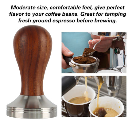 Coffee Tamper Calibrated Espresso Powder Hammer Pressing Leveler 51mm/53mm/58mm