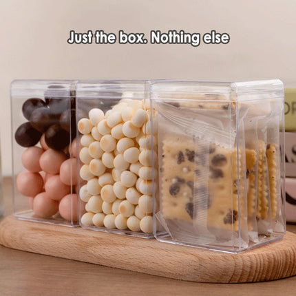 20pcs Transparent Biscuit Box Plastic Cake Box Pastry Dessert Storage Container
