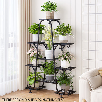 Multi Tier Plant Stand Metal Rack Indoor Outdoor Balcony Garden Shelf