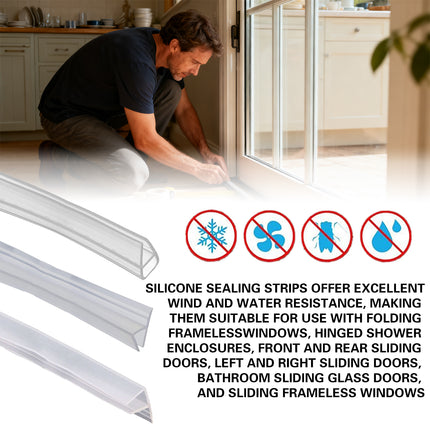 Transparent U Shape Silicone Seal Strip for Glass Doors Windows