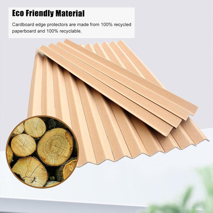 50PCS Brown Kraft Paper Corner Protector Sturdy Durable for Shipping Pack Use