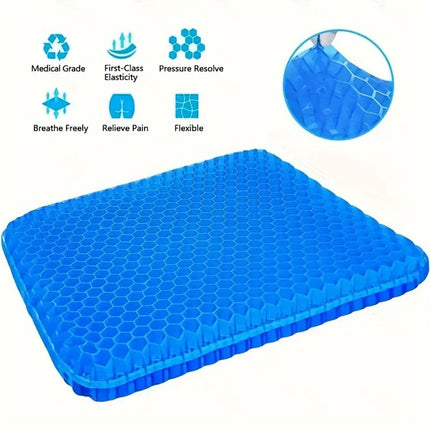 Office Seat Cushion Silicone Honeycomb Cooling Pad Breathable Pressure Relief