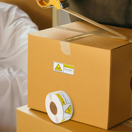 Overweight Warning Label Sticker Roll 1 Roll Red Adhesive Shipping Alert Sign