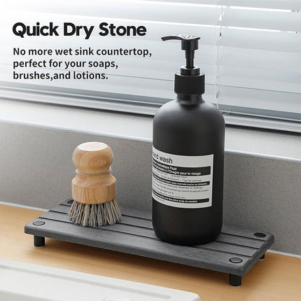 Diatom Mud Storage Rack Absorbent Bathroom Sink Drain Mat for Quick Drying