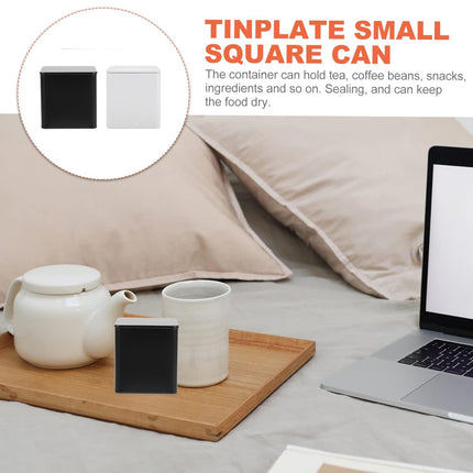 10PCS Square Candy Tea Storage Container with Lid for Home Wedding Organisation