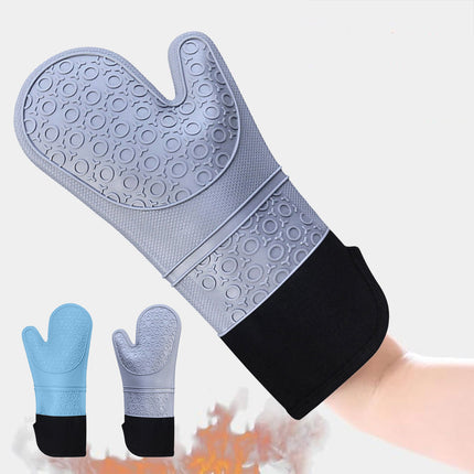 Kitchen Heat Resistant Gloves Pair Cooking Oven Mitts Baking BBQ Insulated Glove