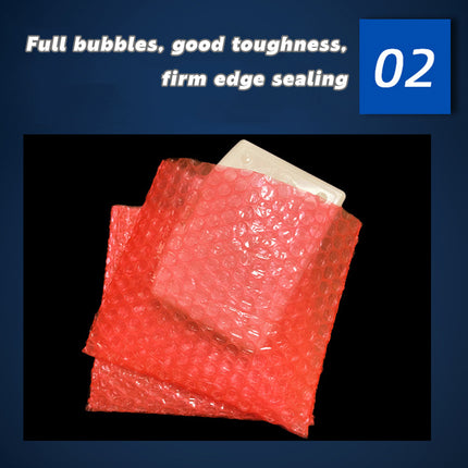 200pcs Red Bubble Bag Mailing Envelope Express Packaging Padded Bag for Shipping