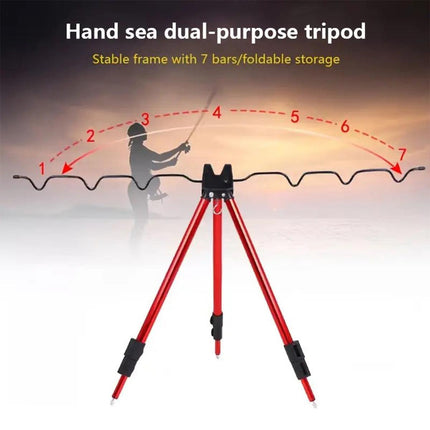120cm Fishing Rod Holder Ground Insert Triangle Support Stand Casting Rod Rest