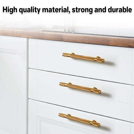 Copper Cabinet Handles 4 Sizes Gold Light Luxury Pulls for Drawer Wardrobe Door