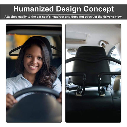 Car Clothes Rack Back Seat Hanger Bar Vehicle Garment Holder Travel Storage Rod