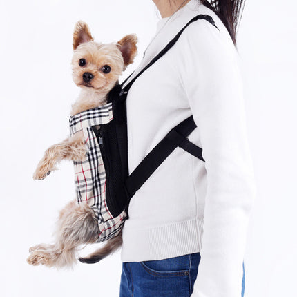 4 Sizes Pet Outdoor Backpack with Breathable Mesh and Anti-Scratch Fabric