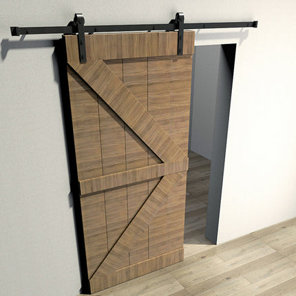 Sliding Door Track Kit with Carbon Steel Rail and Nylon Pulleys