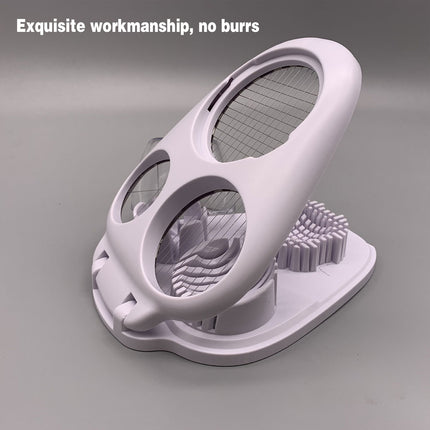 Egg Slicer Kitchen Egg Cutter Stainless Steel Boiled Egg Cutting Tool for Salad