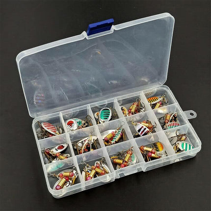 Artificial Fishing Lure Bait Set Mixed Pattern Hard Soft Baits Hook Kit Angling