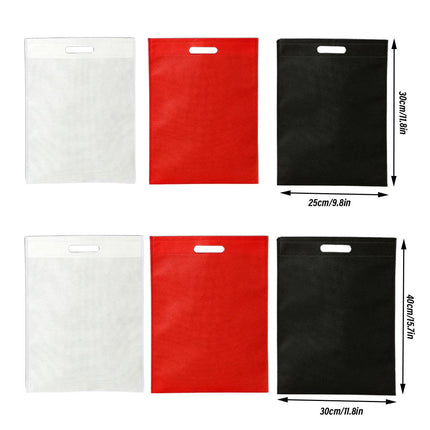 Portable Non Woven Flat Pocket Bags 100pcs Lightweight Shopping Storage Bags