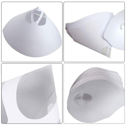 Paint Strainer Funnel Set 100 Paper 1 Silicone Filter Auto Workshop DIY