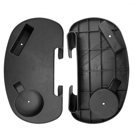 2pcs Clip On Side Table Tray Cup Holder For Sun Lounger Camping Chair Outdoor