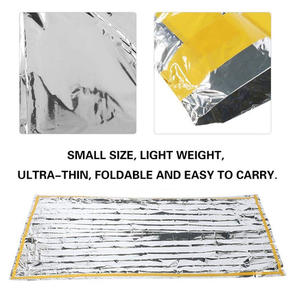 2PCS Outdoor Emergency Survival Sleeping Bag Blanket Keep Warm Reflection