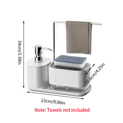 Hand Soap Liquid Press Dispenser Leak Proof For Kitchen Bathroom Easy Refill