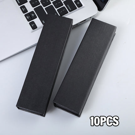 10pcs Black Clamshell Pen Box Gift Case Packaging for Pen Storage and Display