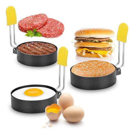 Egg Ring Moulds 2pcs Round Omelette Cooking Rings Non Stick for Frying Pan Use
