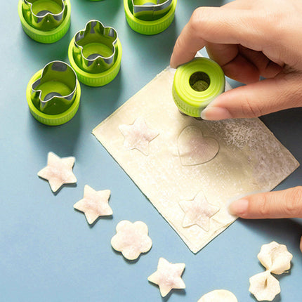 9 Pcs Stainless Steel Fruit and Vegetable Cutter Set for Mini Shapes