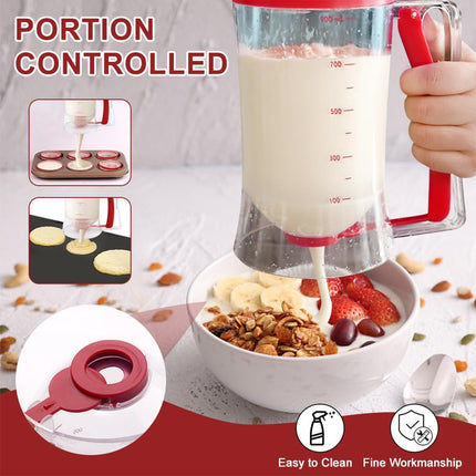 Batter Dispenser Measuring Cup Funnel Cake Cupcake Pancake Baking Tool