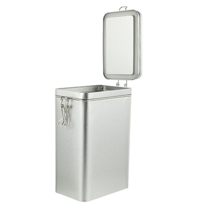 Tea Storage Canister Airtight Coffee Beans Container Iron Food Sealed Jar