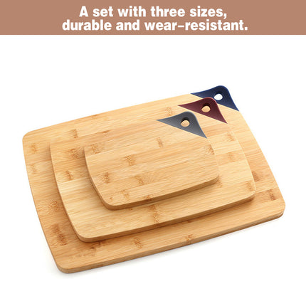 3PCS Bamboo Cutting Board Set Kitchen Chopping Boards Modern Household Cooking