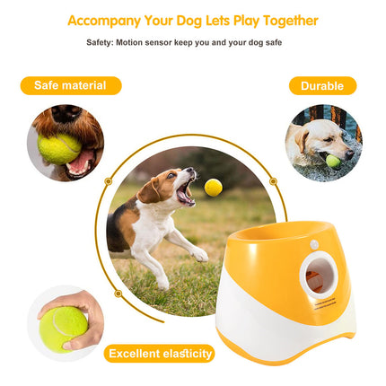 Pet Ball Thrower Elastic Launcher Dog Toy Automatic Ball Interactive Play