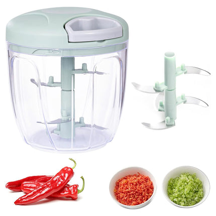 900ml Manual Meat Mincer Garlic Chopper Rotate Garlic Press Crusher Meat Grinder
