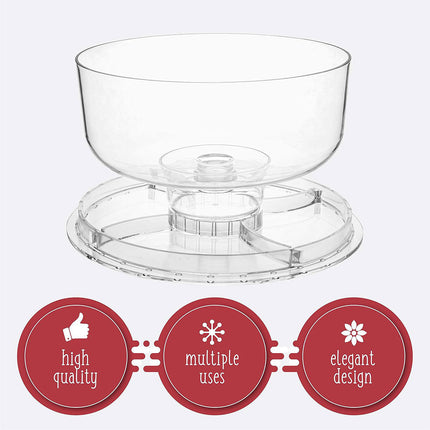 Multi Function Minimalist Cake Stand Salad Bowl Fruit Platter For Picnic Party