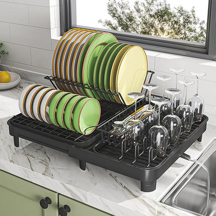 Kitchen Bowl Plate Storage Rack Sink Chopstick Holder Dish Draining Shelf