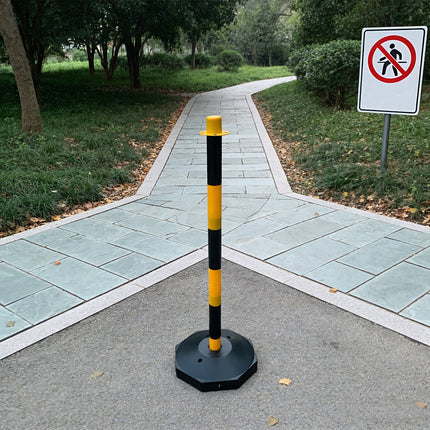 2PCS Safety Delineator Post 82cm Sand-Fillable Base 2 Colours for Crowd Control