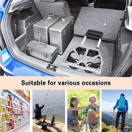 Folding Hand Trolley Cart Heavy Duty Utility Truck Portable Pull Wagon Trailer