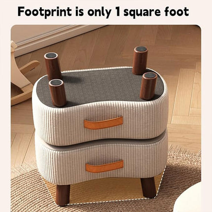 Small Stool for Home Simple Shoe Changing Low Seat Stool Wooden Household Use