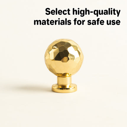 Gold Hammer Ball Handle Knob Closet Door Pull Drawer Handle Wardrobe Hardware