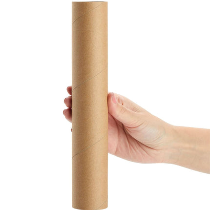 10PCS Round Kraft Paper Storage Tubes Cardboard Poster Document Shipping Tube