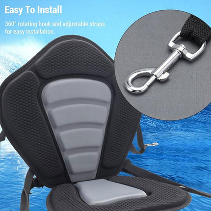 Kayak Seat Cushion Pad Detachable Backrest Paddleboard Surfboard Boat Accessory